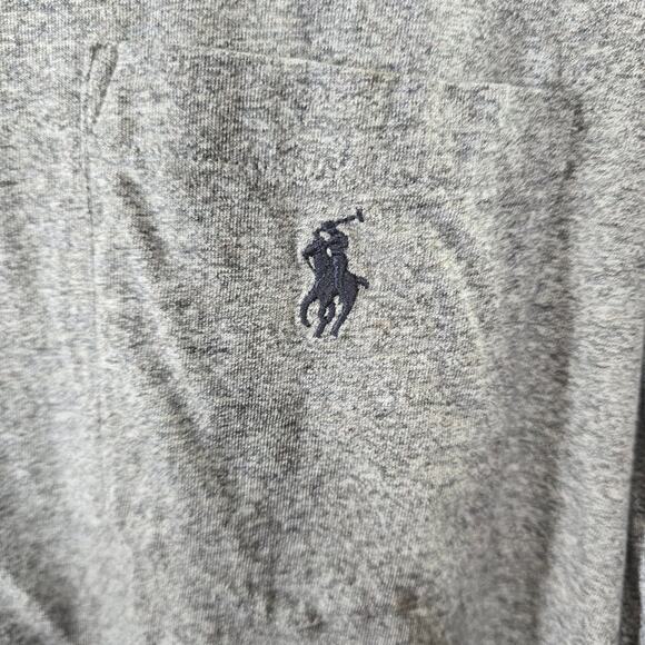 Men's Polo Ralph Lauren Heathered Gray Long Sleeve Top Size XXL - Picture 3 of 7